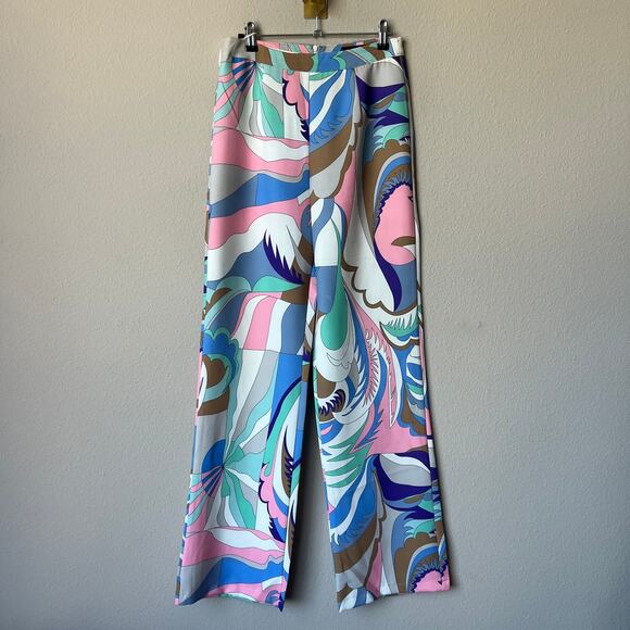 Akira Abstract Printed Wide Leg Pants Size S - Picture 2 of 5